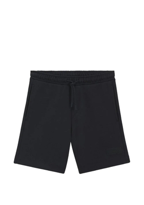 BOSS logo-patch drawstring-waist shorts - Blue
