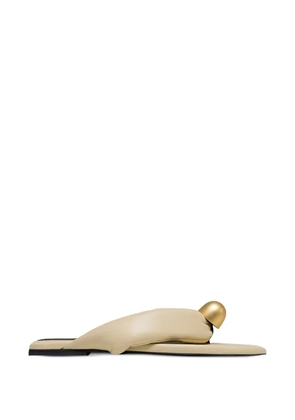 Vanda Novak Florence bead-embellished sandals - Neutrals