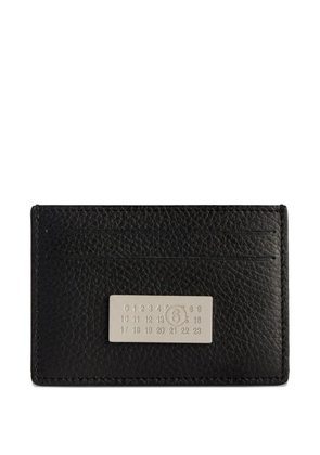 MM6 Maison Margiela logo-patch card holder - Black