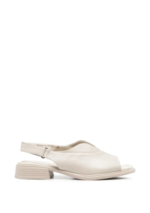 SERGIO MORETTI FIRENZE touch-strap slingback sandals - Neutrals