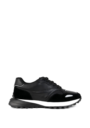SERGIO MORETTI FIRENZE panelled lace-up sneakers - Black