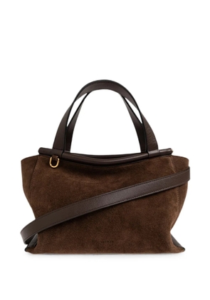 Wandler Ida suede tote bag - Brown