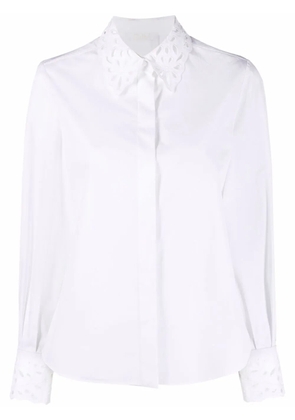 Chloé pointelle collar button-up shirt - White
