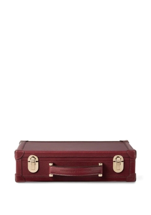 Brunello Cucinelli burnished calfskin glasses organizer - Red