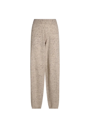 Fabiana Filippi flecked-knit elasticated-waist trousers - Neutrals