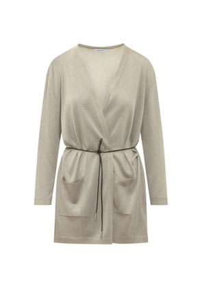 Gran Sasso belted patch-pocket cardigan - Neutrals