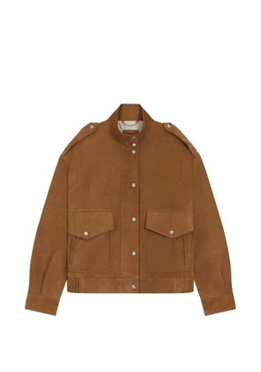 BOSS suede panelled jacket - Brown