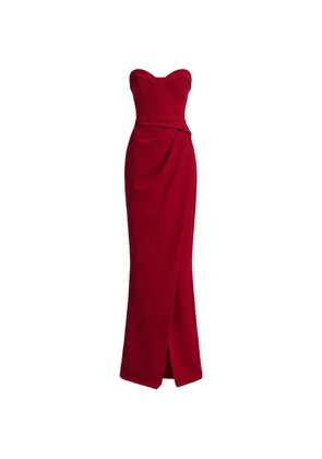Gemy Maalouf strapless maxi dress - Red