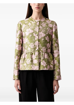 Joop! floral-print peplum top - Green