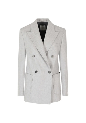 Eleventy double-breasted peak-lapels blazer - Grey