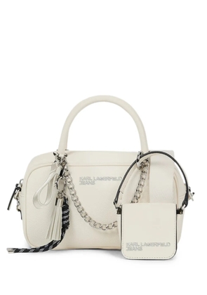 Karl Lagerfeld Jeans charm-embellished tote bag - Neutrals