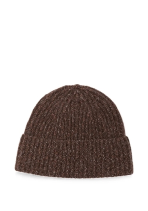 Lisa Yang ribbed-knit beanie hat - Brown