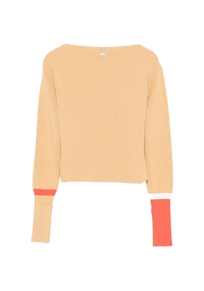 Patrizia Pepe colour-block wrap-front knit - Neutrals