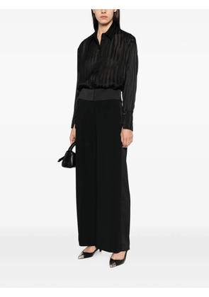 Patrizia Pepe dévoré oversized shirt - Black