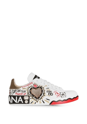 Dolce & Gabbana logo-motif sneakers - White