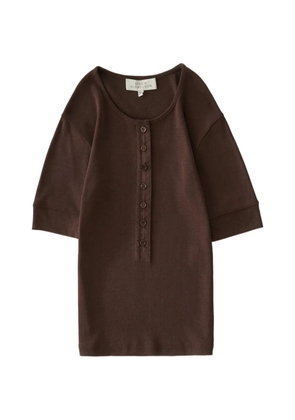 Studio Nicholson Sorin micro-rib T-shirt - Brown