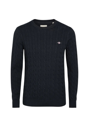 Gant cable-knit cotton sweater - Blue