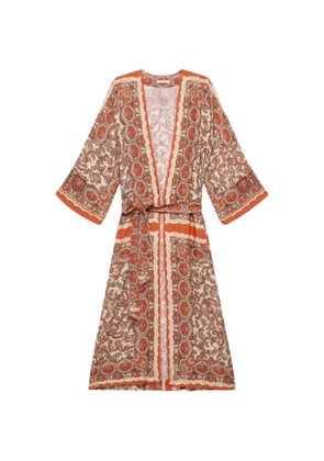 MALIPARMI paisley-print kimono - Orange