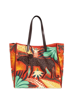 ETRO x Tabby Booth Unfold Me cheetah-print tote bag - Red