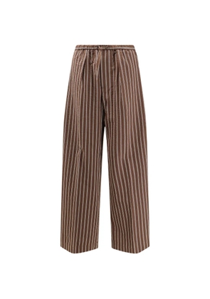 Closed Wynston striped cotton palazzo pants - Brown