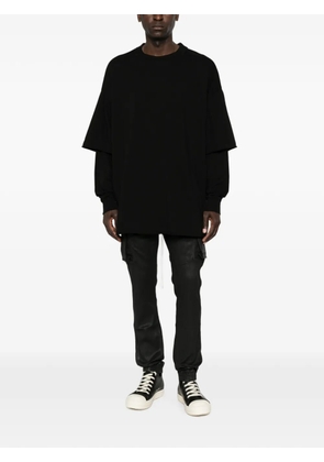 Rick Owens DRKSHDW layered-sleeve oversized T-shirt - Black