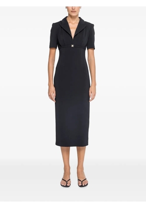 NISSA fitted midi dress - Black
