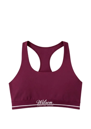 Wilson Doubles Racerback logo-print sport bra - Red