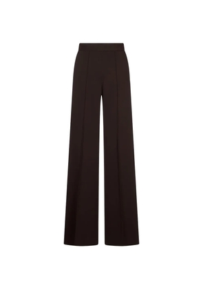 Agnona pressed-crease wide-leg trousers - Brown