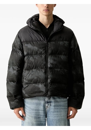 adidas Camo Regen hooded puffer jacket - Black