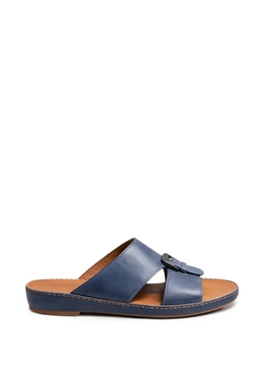 Doucal's buckle-fastening leather sandals - Blue