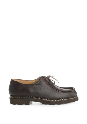 Paraboot Michael Norwegian-stitched leather Derby shoes - Brown