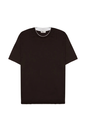 Paolo Pecora layered-detail T-shirt - Brown