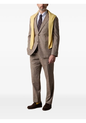 Brooks Brothers Glen plaid suit - Brown