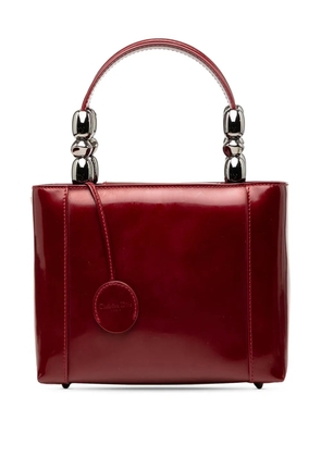 Christian Dior Pre-Owned 2000 Patent Malice Pearl satchel - Red