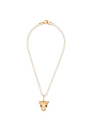 Forte Forte puma-pendant necklace - Gold