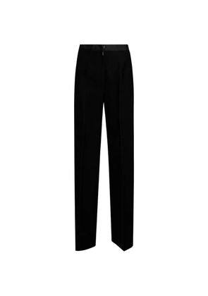 Forte Forte ribbed velvet high-waisted trousers - Black