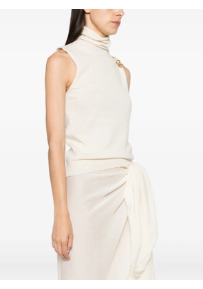 Alberta Ferretti turtleneck top - White