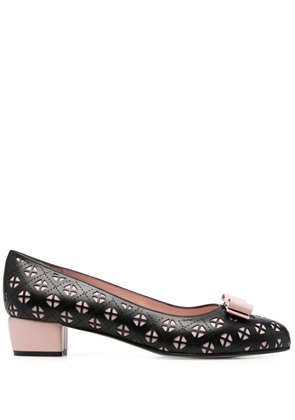 Ferragamo Vara 35mm cut-out pumps - Black