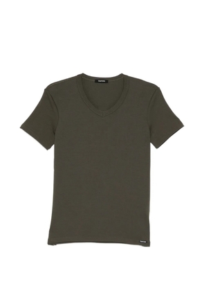 TOM FORD logo-patch T-shirt - Green