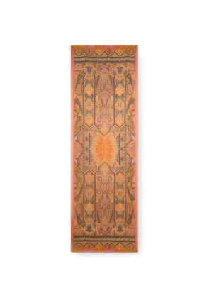 ETRO paisley-print cashmere scarf - Orange