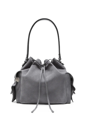 Acne Studios ruffled leather shoulder bag - Grey