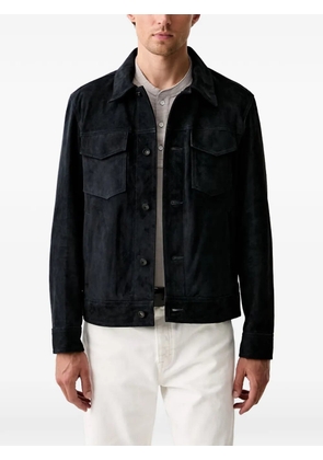 rag & bone RB suede flap-pocket jacket - Black