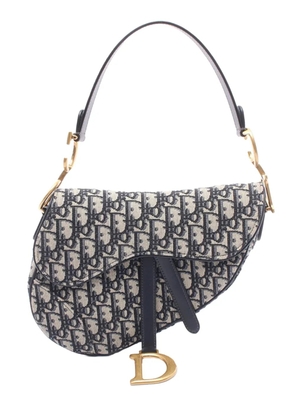 Christian Dior Pre-Owned 2000-2026 Oblique Canvas Saddle Bag shoulder bag - Blue