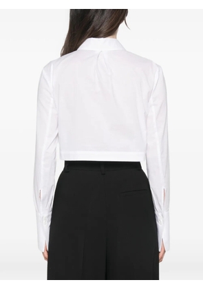 Patrizia Pepe poplin bodysuit shirt - Black
