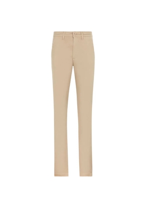 Roberto Cavalli slim-fit belt-loop trousers - Neutrals