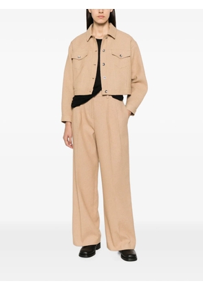 Patrizia Pepe pleated wide-leg trousers - Neutrals