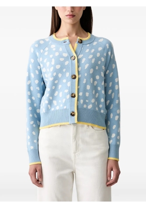 NEVER FULLY DRESSED polka-dot button-up cardigan - Blue