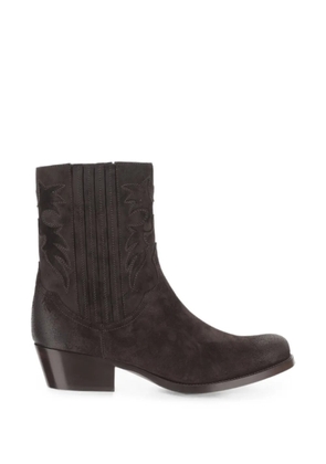 Sartore decorative-stitching suede ankle boots - Grey