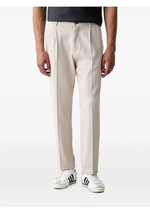 Joop! pressed-crease elasticated-waistband trousers - Neutrals