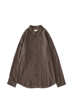 Studio Nicholson View striped shirt - Brown